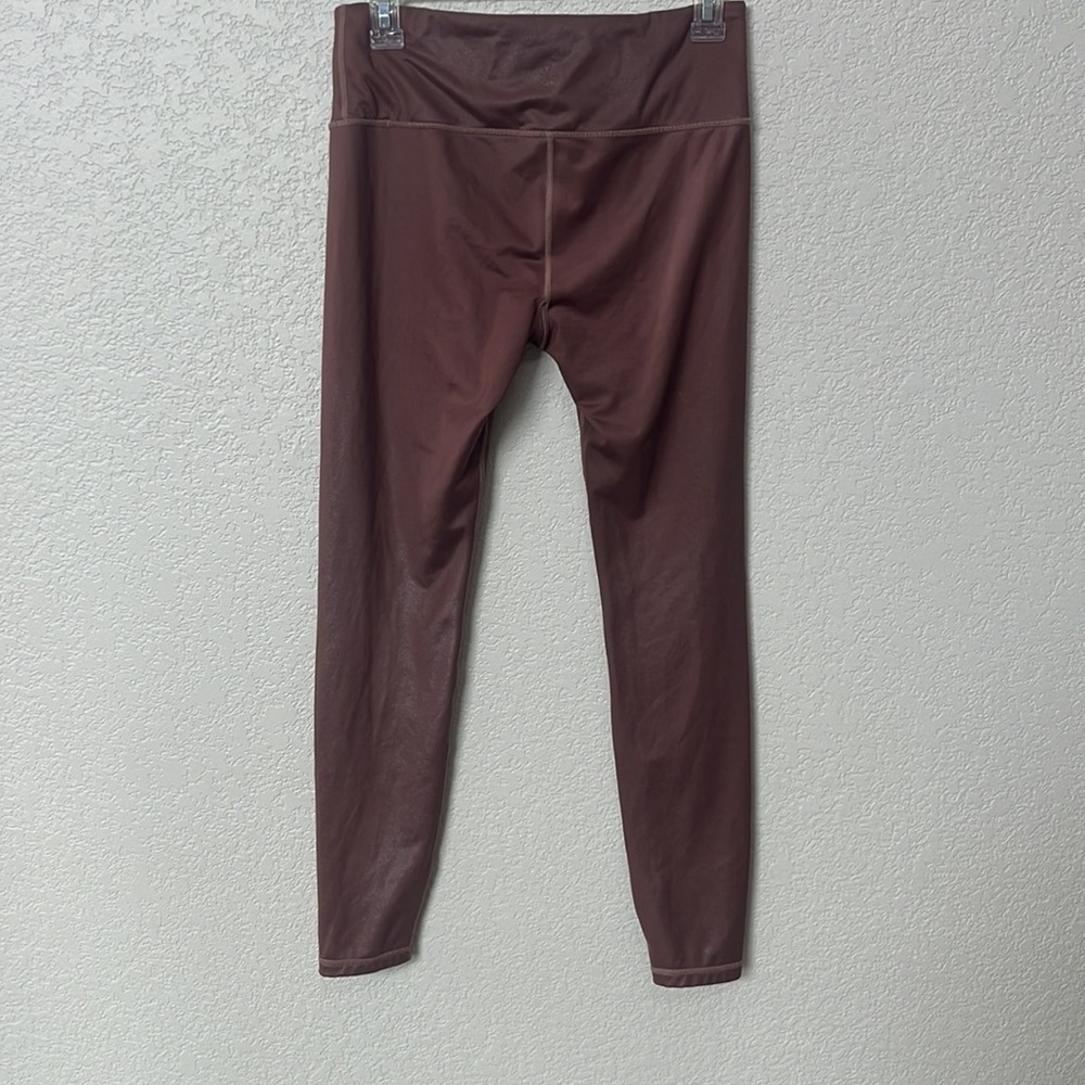 Athleta Metallic Legging Pant Pink size Small - Picture 10 of 11